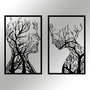 Wallity Lutuf Accesorio Decorativo de Pared de Metal Negro
